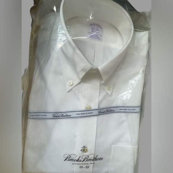 New w Box BROOKS BROTHERS DRESS SHIRT 15 “ X 33 NWT GIFT - Picture 4 of 7